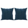 vidaXL Coussins décoratifs lot de 2 Bleu 40x40 cm Velours