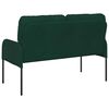 vidaXL Canap&eacute;s avec coussin 110cm Vert fonc&eacute; Contreplaqu&eacute;