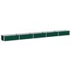vidaXL Jardin sur&eacute;lev&eacute; Vert 400 x 40 x 24 cm acier lamin&eacute; &agrave; froid