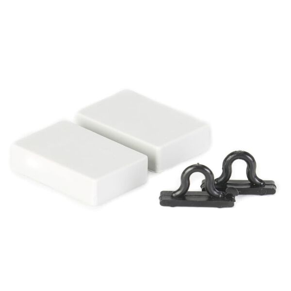 Travellife Rideau de porte Chenille Basic 185x56 cm Gris et blanc