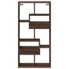 vidaXL Armoire murale ch&ecirc;ne marron 50x15x100 cm bois d'ing&eacute;nierie