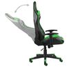 vidaXL Chaise de jeu pivotante Vert PVC