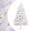 vidaXL Sapin de No&euml;l artificiel 300 LED PVC et Acier Blanc