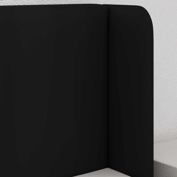 vidaXL Oreille de t&ecirc;te de lit Noir 40,5 x 40,5 x 4 cm PVC