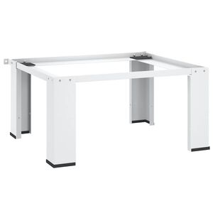 vidaXL Socle pour machine &agrave; laver Blanc