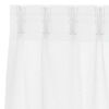 vidaXL Rideau en Voile 2 pcs Blanc 140 x 140 cm Polyester