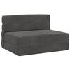 vidaXL Canap&eacute;-lit pliable Gris fonc&eacute; 100 x 80 x 60 cm Tissu