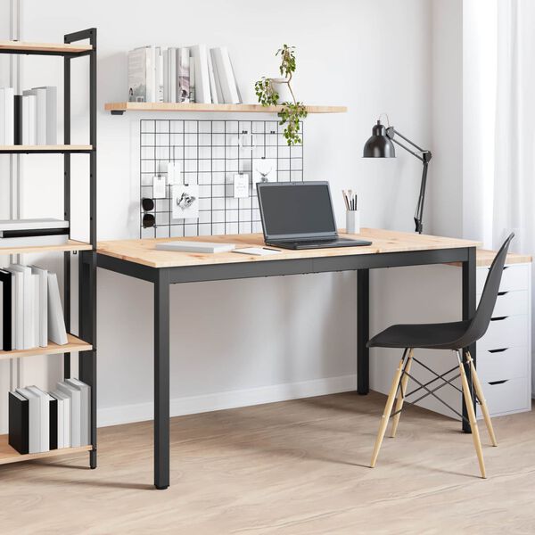 vidaXL Table de salle &agrave; manger / Table de repas Naturel