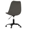 vidaXL Chaise pivotante de bureau Gris fonc&eacute; Tissu