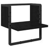 vidaXL &Eacute;tag&egrave;re Murale Ch&ecirc;ne noir 30 x 25 x 30 cm Bois d'ing&eacute;nierie