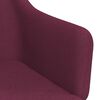 vidaXL Chaise pivotante de salle &agrave; manger Violet Tissu