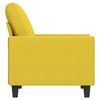 vidaXL Fauteuil Jaune clair 60 cm Tissu