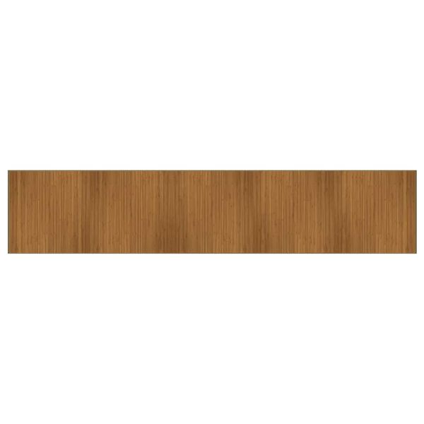 vidaXL Tapis rectangulaire marron 100x1000 cm bambou