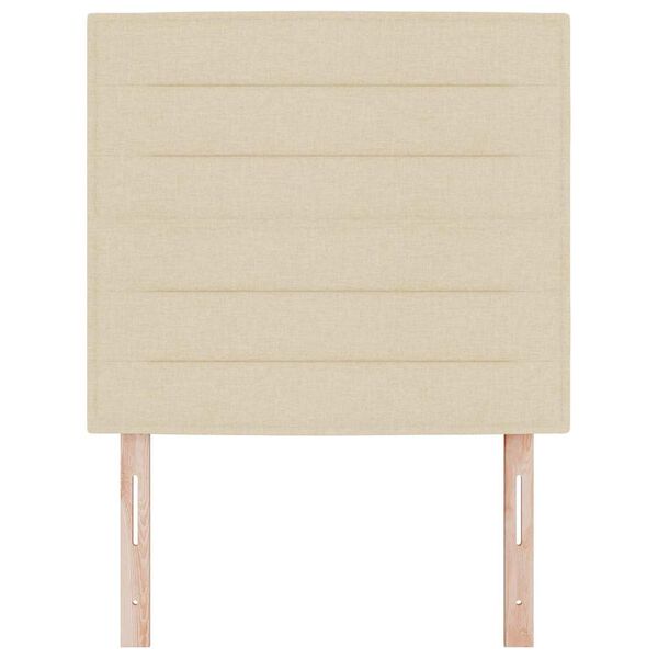 vidaXL T&ecirc;te de lit avec t&ecirc;te de lit Cr&egrave;me 100 cm Cuir synth&eacute;tique