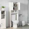 vidaXL Armoire de toilette avec &eacute;tag&egrave;re VIGO Blanc et Blanc Antique