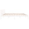 vidaXL Cadre de lit sans matelas bois massif de pin 200x200 cm blanc