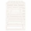 vidaXL Abri pour poubelle double sur roulettes blanc bois pin