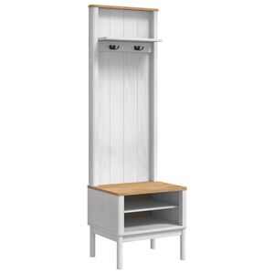 vidaXL Meuble de couloir FLORO Blanc 50 x 40 x 158 cm