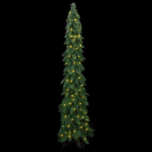 vidaXL Arbre de Noël artificiel pré-éclairé avec 130 LED 210 cm