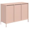 vidaXL Buffet rose 101,5x39x73,5 cm acier lamin&eacute; &agrave; froid