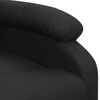 vidaXL Fauteuil Noir Tissu