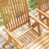 vidaXL Chaises pliables de jardin lot de 2 Bois solide d'acacia Marron
