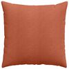 vidaXL Coussins de canapé 2 pcs Rouge orange 60 x 60 cm