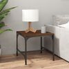 vidaXL Table basse Ch&ecirc;ne marron 50x50x35 cm Bois d'ing&eacute;nierie