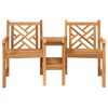 vidaXL Chaises de Jardin Marron 152 x 63 x 89 cm Bois de teck solide