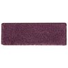 vidaXL Tapis d'escalier 30 pi&egrave;ces 65 x 21 x 4 cm Violet fonc&eacute; Bord rectangulaire