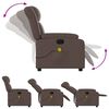 vidaXL Fauteuil de massage inclinable électrique marron similicuir