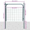 vidaXL Portail de jardin 100x100 cm Vert