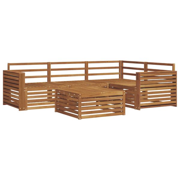 vidaXL Ensemble de canap&eacute;s d'ext&eacute;rieur 5 pcs Naturel