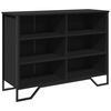 vidaXL Buffet noir 101x35,5x74,5 cm bois d'ing&eacute;nierie