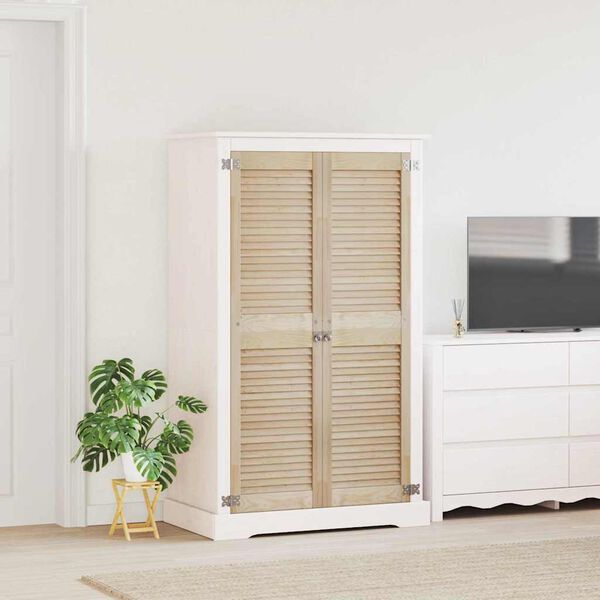 vidaXL Porte de Cabinet avec porte 2 pcs Naturel 140,5 x 2,1 x 39,5 cm