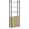 vidaXL Biblioth&egrave;que 6 niveaux 60 x 24 x 161 cm Bois d'ing&eacute;nierie