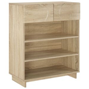 vidaXL Meuble &agrave; chaussures 73 x 38 x 87,5 cm Bois d'ing&eacute;nierie