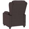 vidaXL Fauteuil électrique de massage Marron foncé Tissu