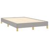 vidaXL Sommier &agrave; lattes de lit matelas LED gris clair 120x190 cm tissu