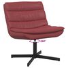 vidaXL Chaise pivotante Bordeaux 63 x 75 x 76 cm PU