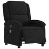 vidaXL Fauteuil inclinable de massage &eacute;lectrique noir velours
