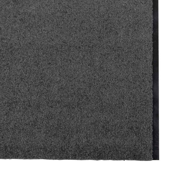 vidaXL Tapis d'entr&eacute;e Anthracite et noir 120 x 400 cm Polyamide et PVC