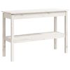 vidaXL Table console Blanc 110x40x75 cm Bois de pin solide