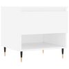 vidaXL Table basse blanc 50x46x50 cm bois d&rsquo;ing&eacute;nierie
