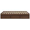 vidaXL Cadre de lit sans matelas ch&ecirc;ne marron 120x190 cm