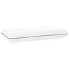 vidaXL Coussin de sommeil Uni Blanc 80 x 40 x 12 cm Mousse de Gel