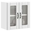 vidaXL Armoire murale de cuisine avec porte en verre Lucca blanc