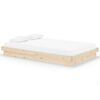 vidaXL Cadre de lit Bois massif 120x200 cm