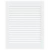 vidaXL Porte &agrave; persiennes Bois de pin massif Blanc 61,5x49,4 cm