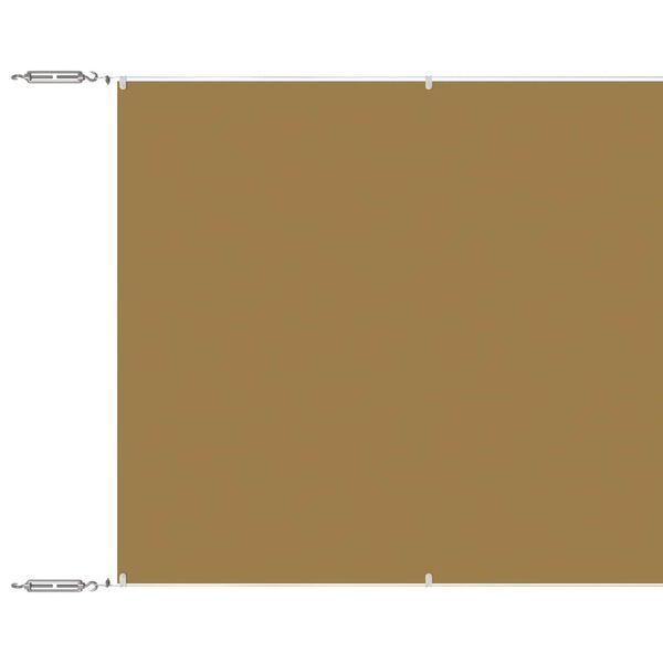 vidaXL Auvent vertical Beige 180x800 cm Tissu oxford